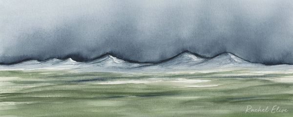 Rain on the Range I - Art Print