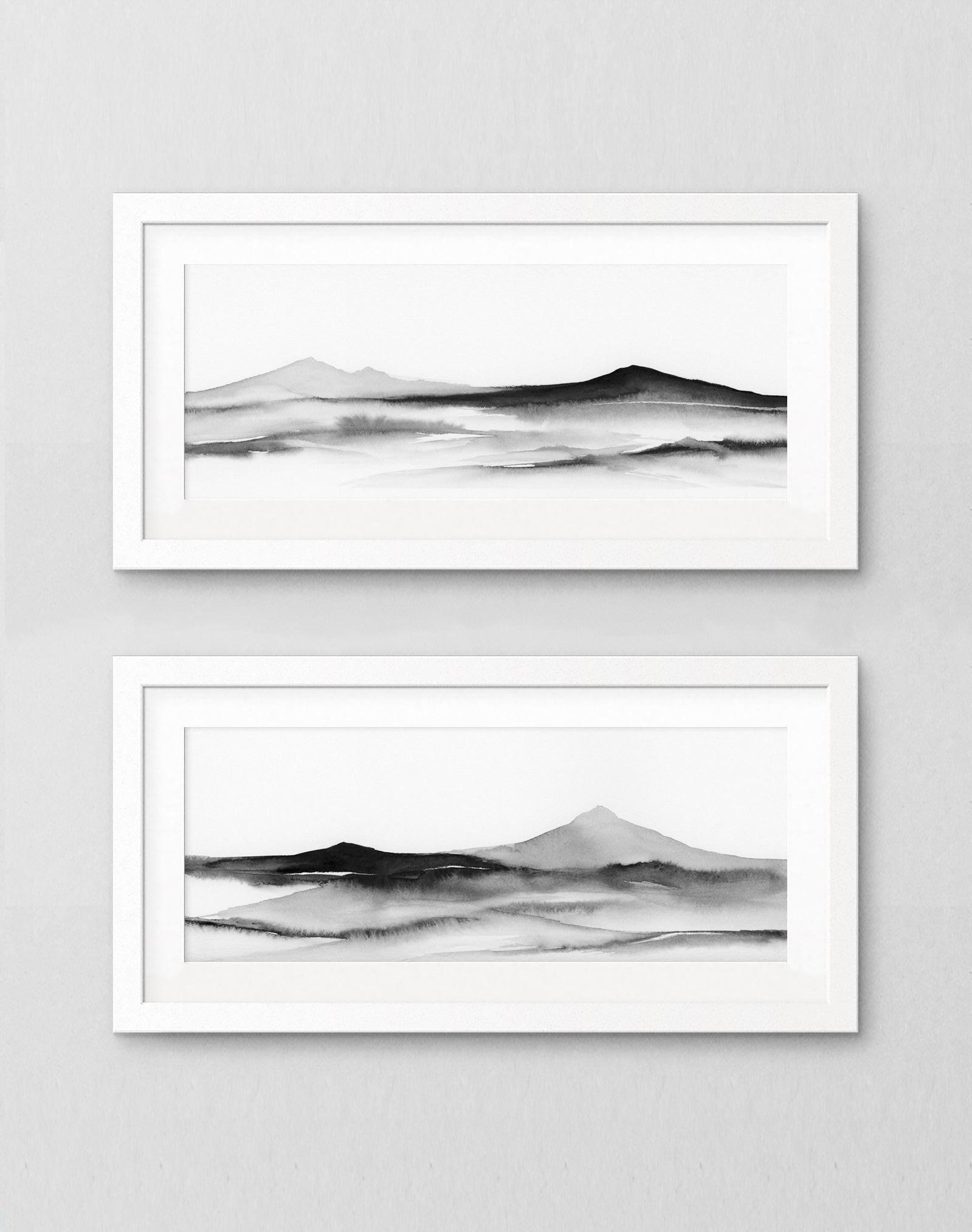 Shadows of the Summit I & II - Art Prints Set of Two