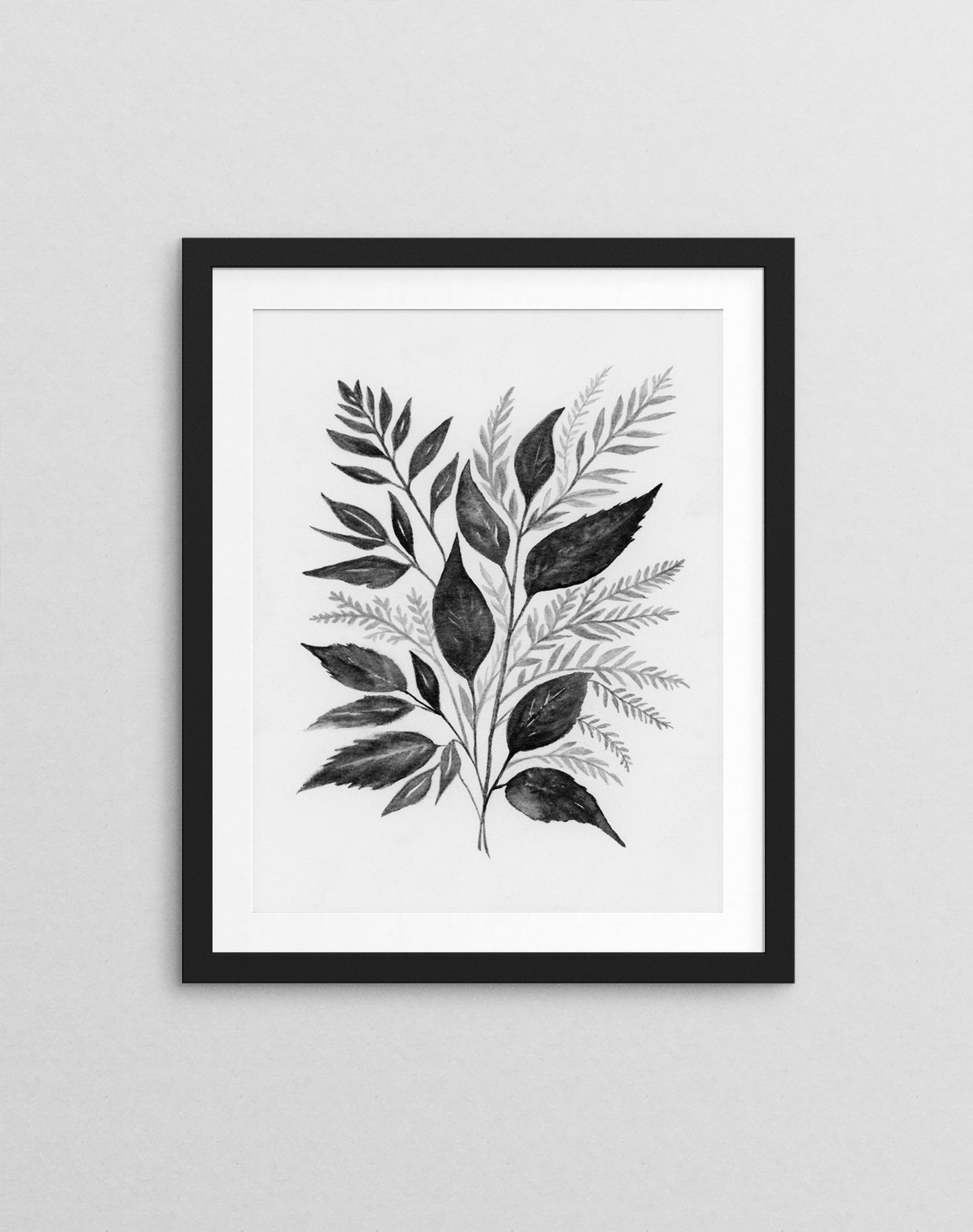 Botanical Black I - Art Print