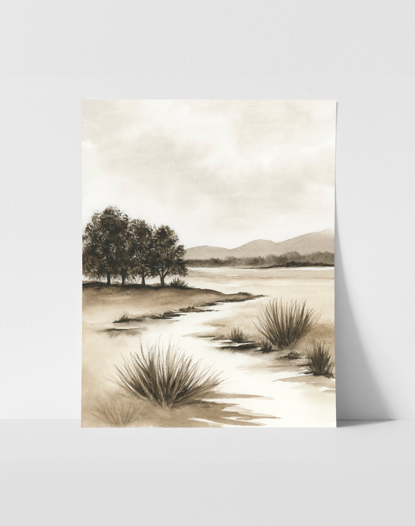 Sepia Shadows III - Art Print