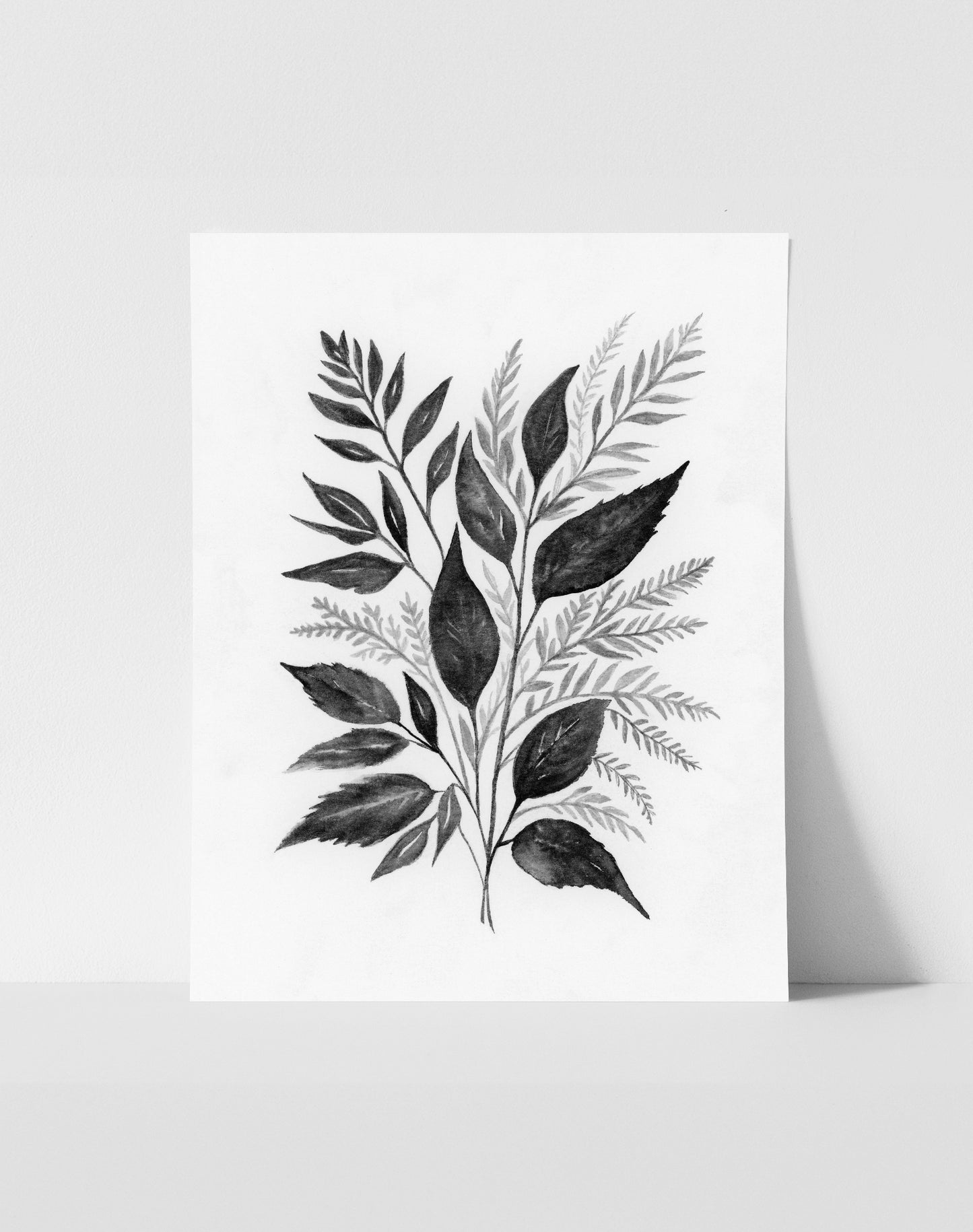 Botanical Black I - Art Print