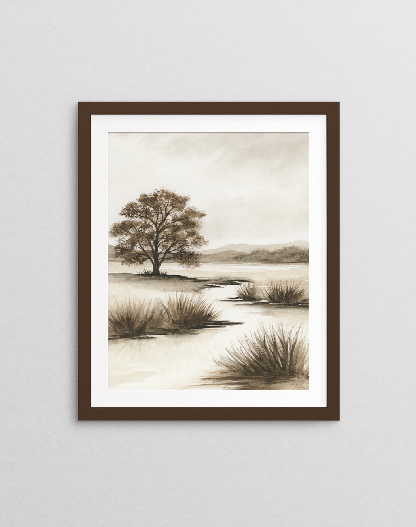 Sepia Shadows I - Art Print