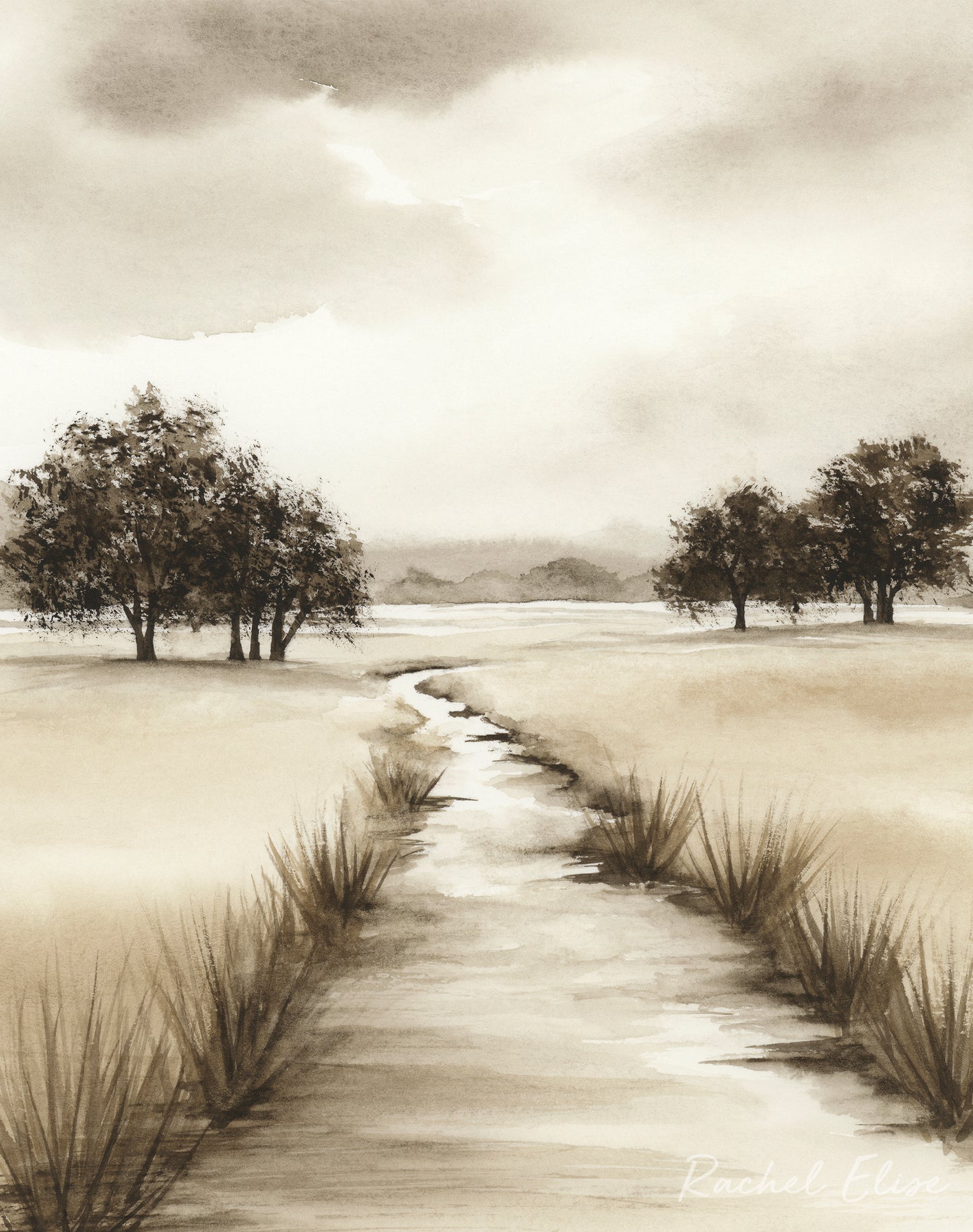 Sepia Shadows II - Art Print