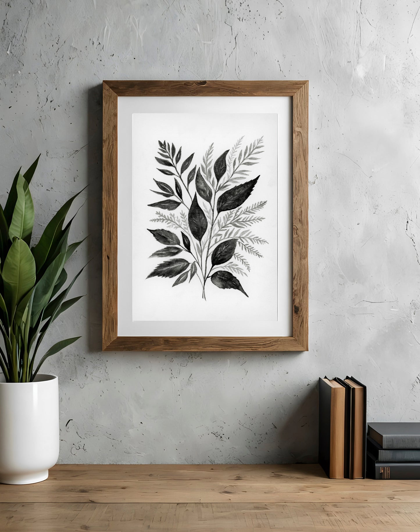 Botanical Black I - Art Print