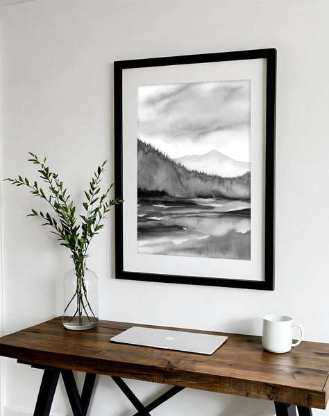 Mountain Lake View - Art Print