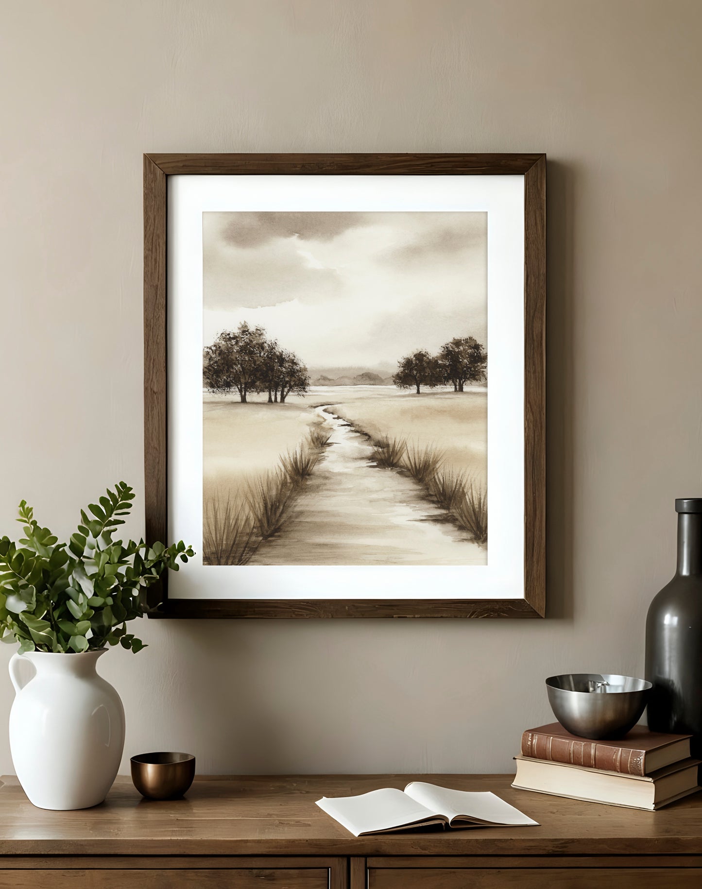 Sepia Shadows II - Art Print