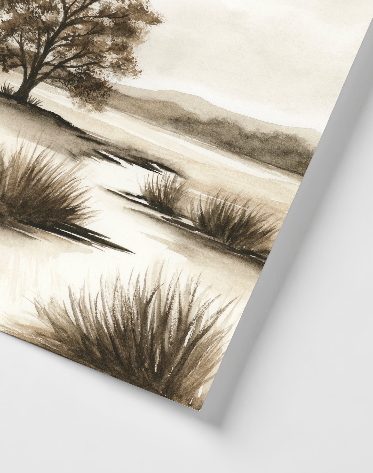 Sepia Shadows I - Art Print