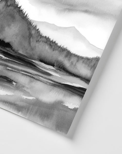 Mountain Lake View - Art Print