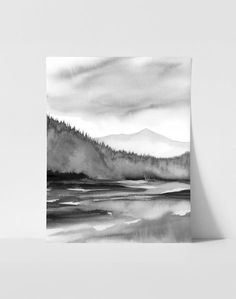 Mountain Lake View - Art Print