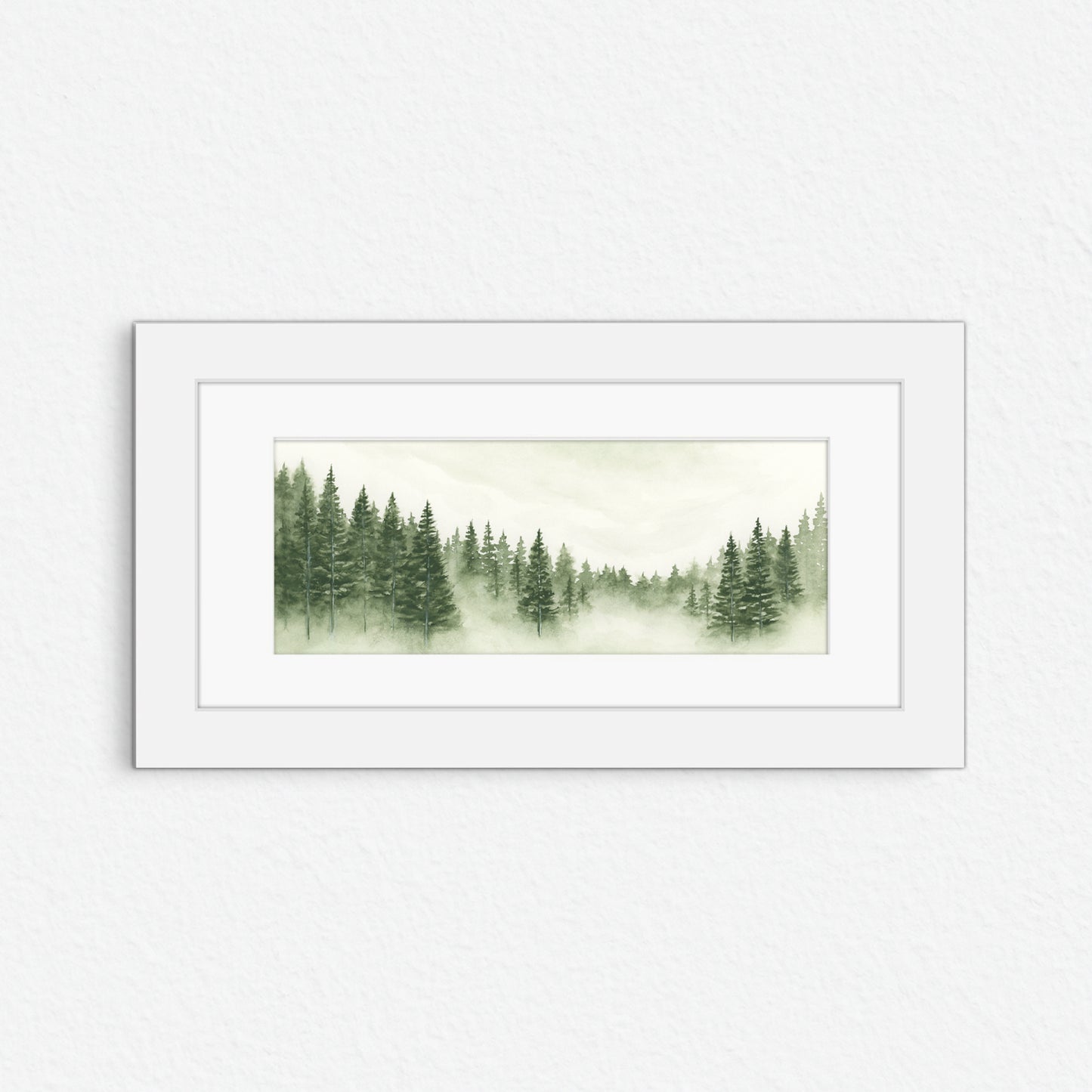 Foggy Forest Green IV - Original Art