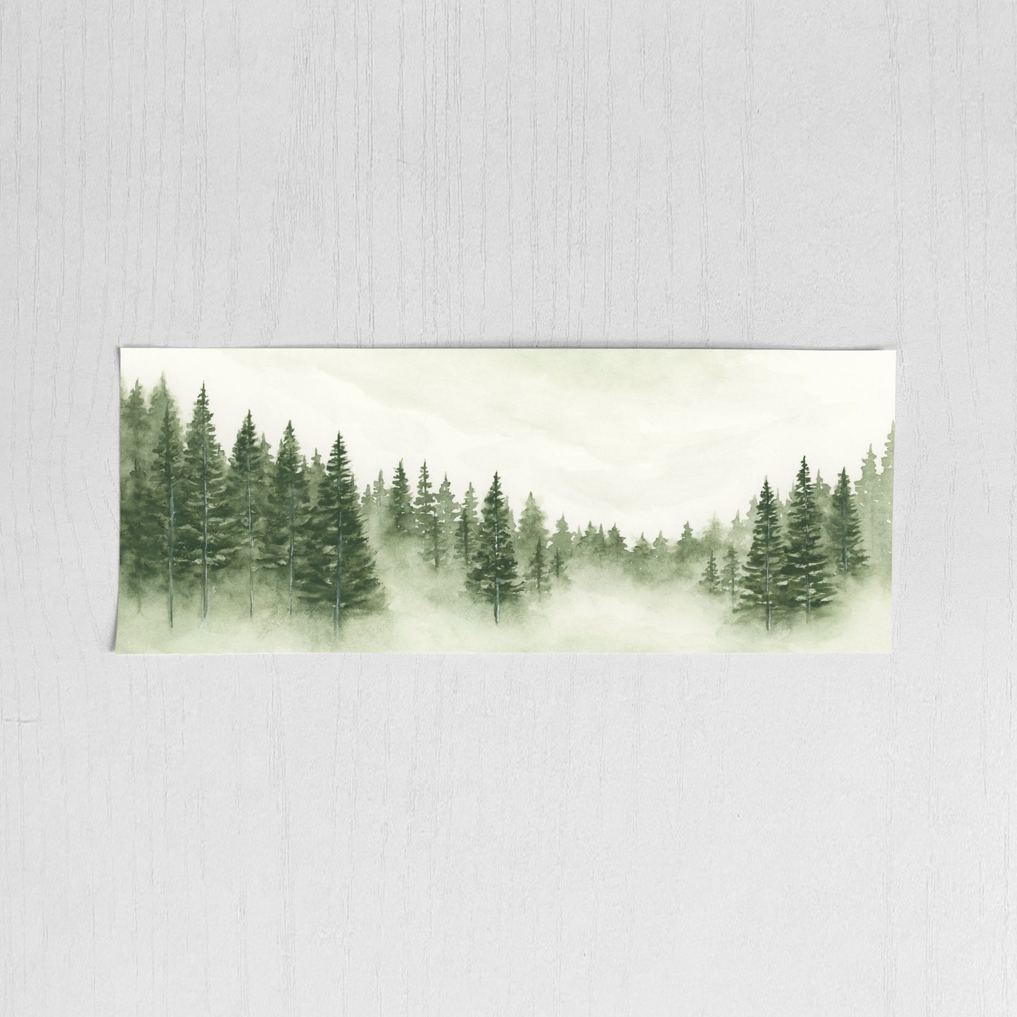 Foggy Forest Green IV - Original Art