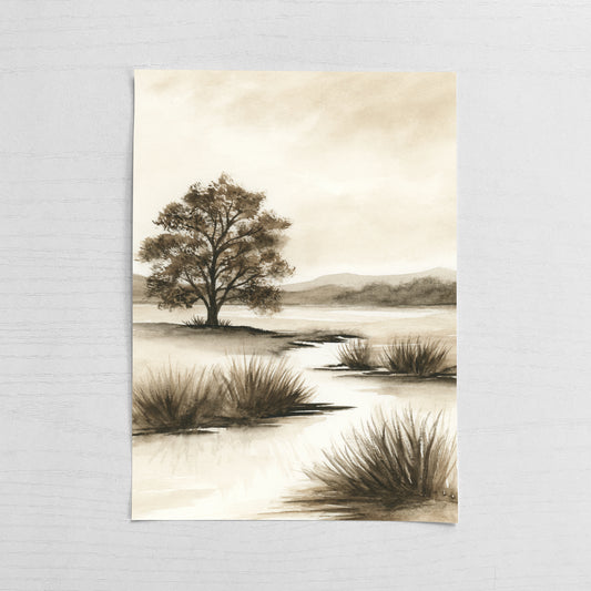 Sepia Shadows I - Original Art