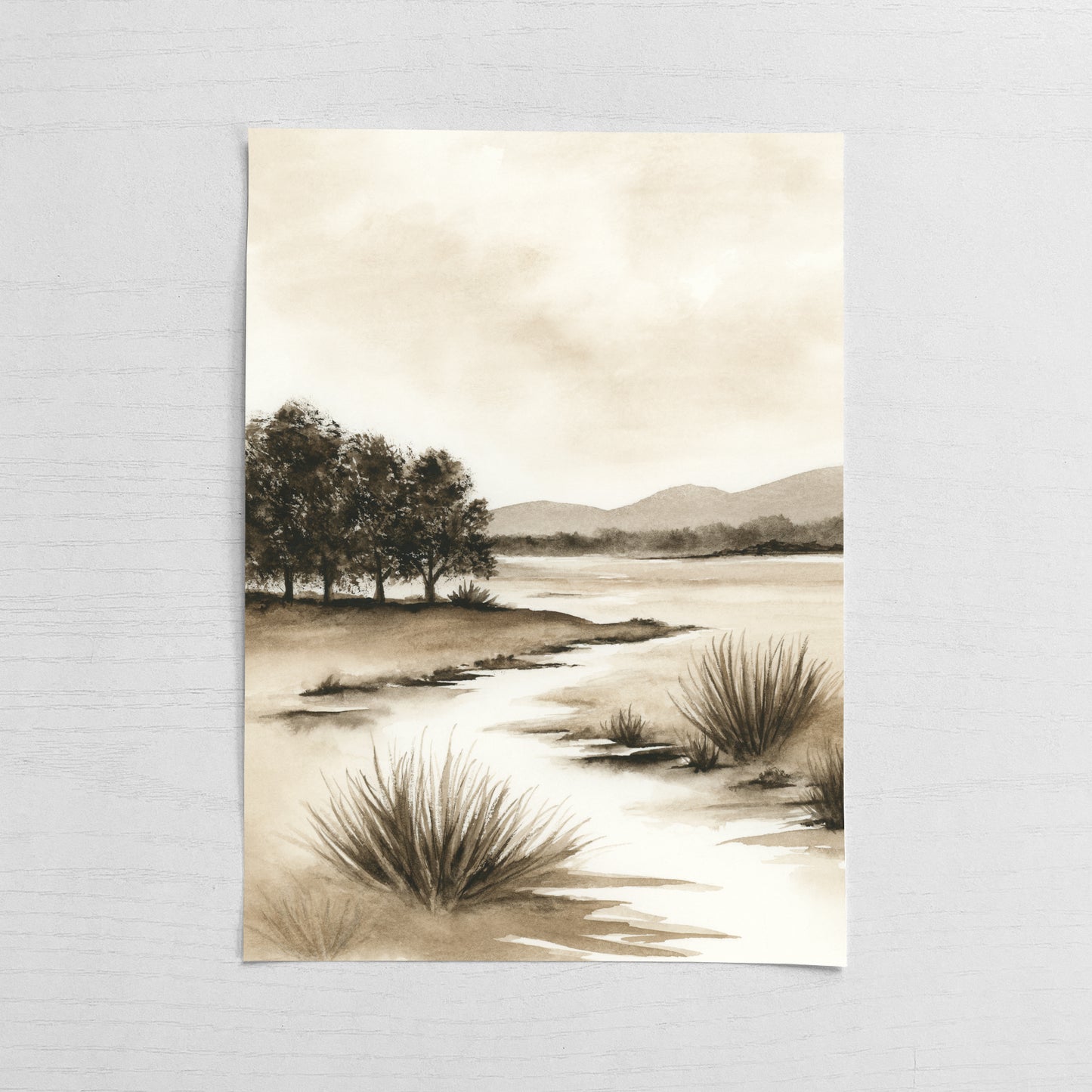 Sepia Shadows III - Original Art