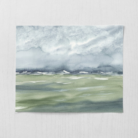 Rain on the Range III - Original Art