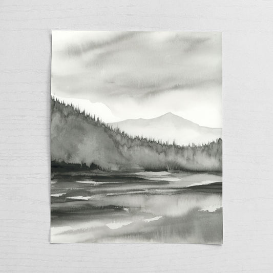 Mountain Lake View I - Original Art